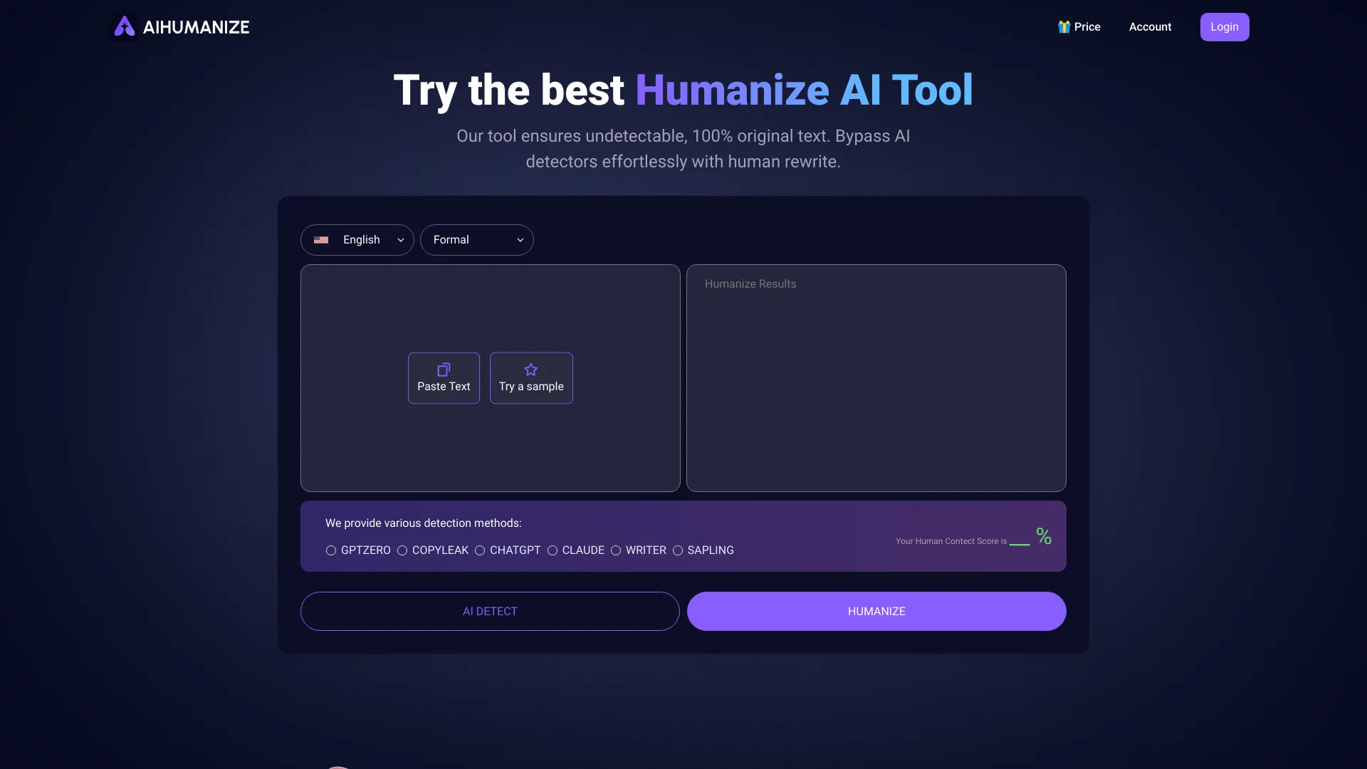AI Humanize Turn AI Text Into Human like Writing 