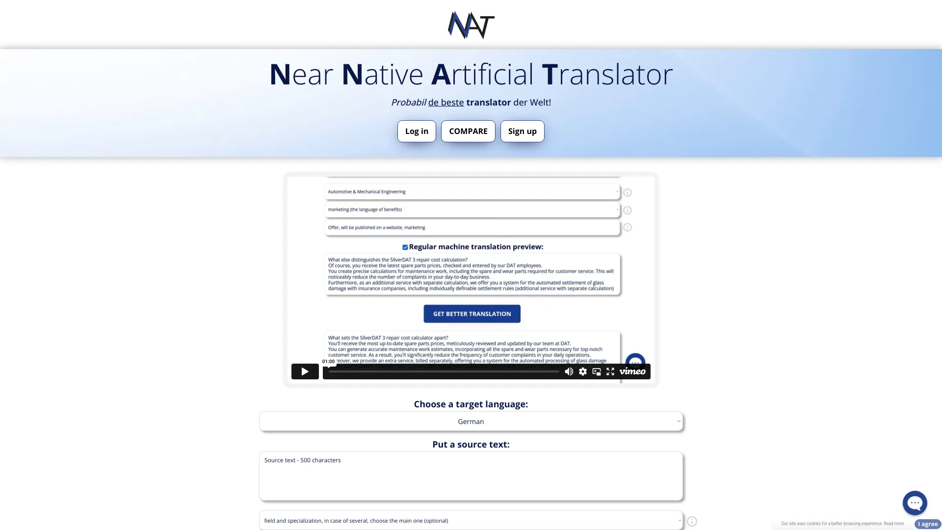 NNAT – Near Native Artificial Translator