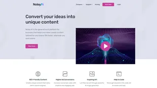 Notey.AI - Generador de contenido y escritor ChatGPT