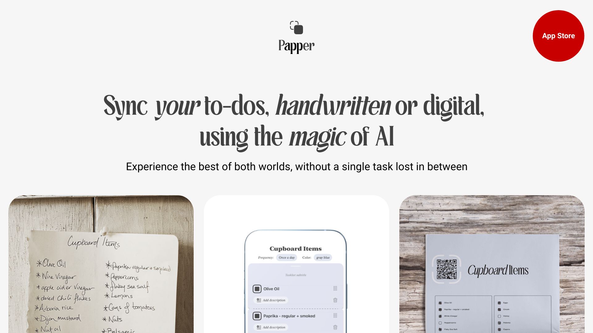 Papper: Scan Handwritten Todos