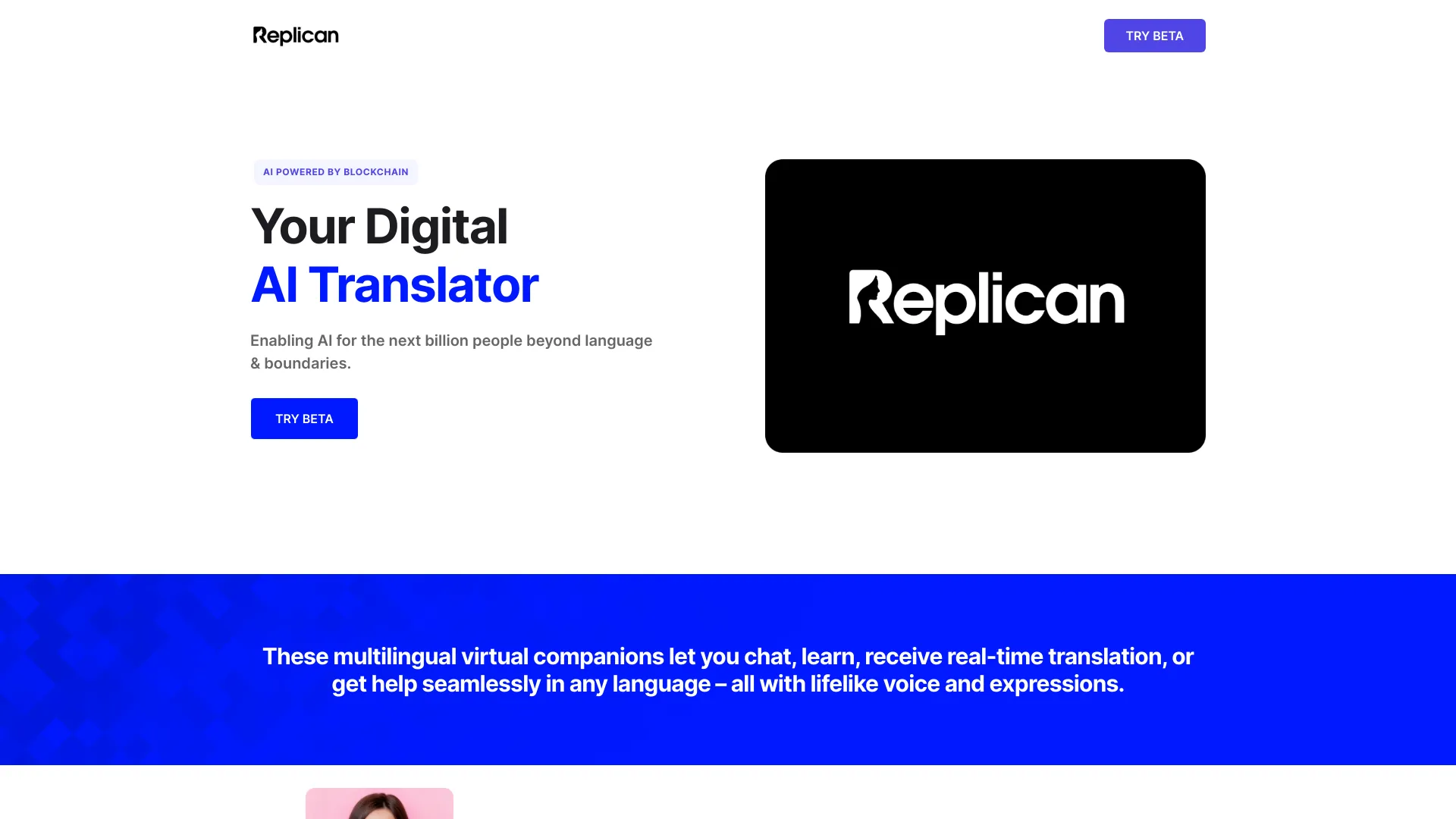 Replican AI - talk to AI in any language