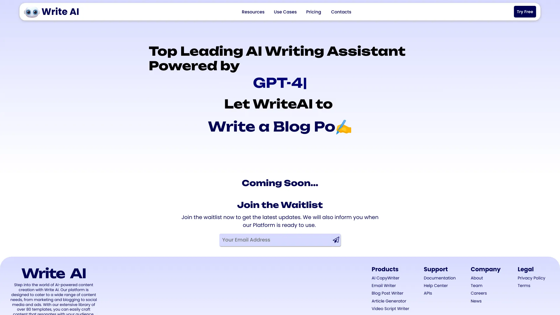 WriteAI.me - AI Copywriting Tool